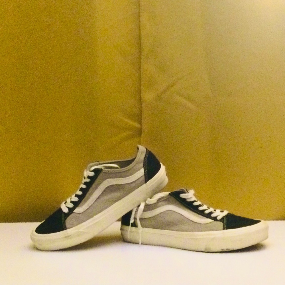 Vans Black and Cream low shoes